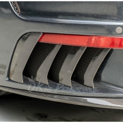 TopCar Style Rear Bumper For Porsche 911 Carrera & S 992 992.1 2019-2023 Partial Visible Dry Carbon Fiber Version