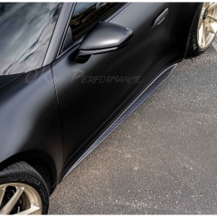 GT3 Style Dry Carbon Fiber Side Skirt For Porsche 911 Carrera & S 992 992.1 992.2 2019-2028