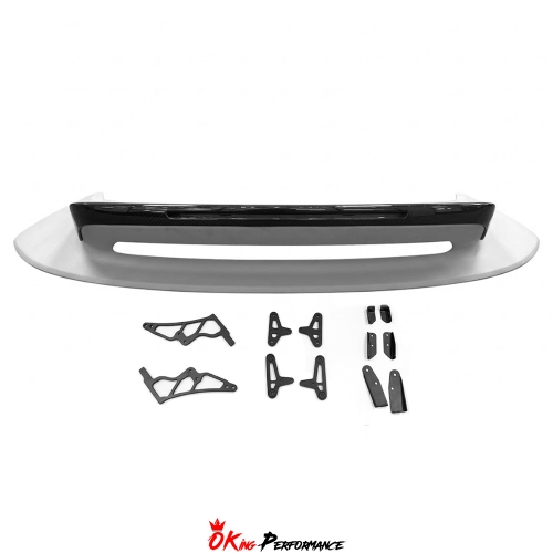 TechArt HighKick Style Rear Spoiler Lid For Porsche 911 Carrera & S 992 992.1 992.2 2019-2028 Partial Visible Dry Carbon Fiber Version