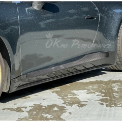 TopCar Style Dry Carbon Fiber Side Skirt For Porsche 911 Carrera & S 992 992.1 992.2 2019-2028