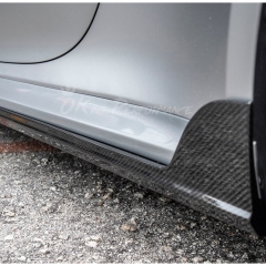 Techart Style Dry Carbon Fiber Side Skirt For Porsche 911 Carrera & S 992 992.1 992.2 2019-2028