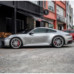Techart Style Dry Carbon Fiber Side Skirt For Porsche 911 Carrera & S 992 992.1 992.2 2019-2028