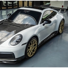 TopCar Style Dry Carbon Fiber Side Skirt For Porsche 911 Carrera & S 992 992.1 992.2 2019-2028