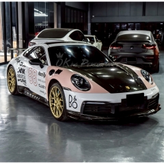 TopCar Style Fenders For Porsche 911 Carrera & S & Turbo S 992 992.1 992.2 2019-2028 Partial Visible Dry Carbon Fiber Version
