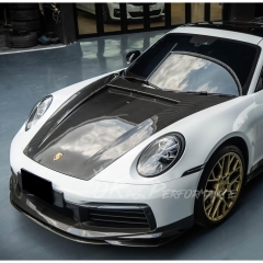 TopCar Style Dry Carbon Fiber Hood Bonnet For Porsche 911 Carrera & S & Turbo S 992 992.1 992.2 2019-2028
