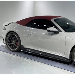 Techart Style Dry Carbon Fiber Side Skirt For Porsche 911 Carrera & S 992 992.1 992.2 2019-2028