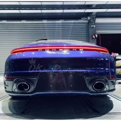 OEM Style Dry Carbon Fiber Rear Diffuser For Porsche 911 Carrera 992 992.1 2019-2023