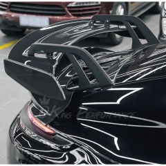 GT3 V2 Style Full Dry Carbon Fiber Rear Spoiler & Engine Cover & Base Lid Set For Porsche 911 Carrera & S 992 992.1 992.2 2019-2028