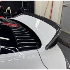 TechArt HighKick Style Rear Spoiler Lid For Porsche 911 Carrera & S 992 992.1 992.2 2019-2028 Partial Visible Dry Carbon Fiber Version