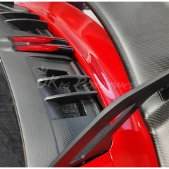 GT3 V2 Style Full Dry Carbon Fiber Rear Spoiler & Engine Cover & Base Lid Set For Porsche 911 Carrera & S 992 992.1 992.2 2019-2028