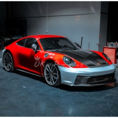 GT3 Style Dry Carbon Fiber Side Skirt For Porsche 911 Carrera & S 992 992.1 992.2 2019-2028