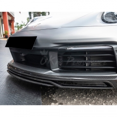 TechArt Style Dry Carbon Fiber Front Lip For Porsche 911 992 Carrera S 2019-2023