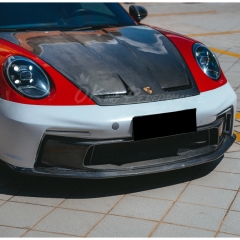 GT3 Style Front Bumper For Porsche 911 Carrera & S & Turbo S 992 992.1 992.2 2019-2028 Partial Visible Dry Carbon Fiber Version