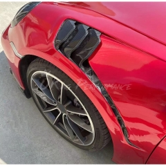 TechArt GTstreet R Style Front Fenders For Porsche 911 Carrera & S & Turbo S 992 992.1 992.2 2019-2028 Partial Visible Dry Carbon Fiber Version
