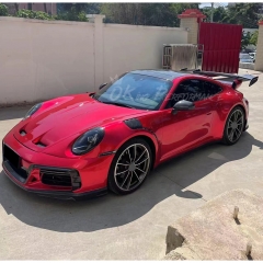 TechArt GTstreet R Style Front Fenders For Porsche 911 Carrera & S & Turbo S 992 992.1 992.2 2019-2028 Partial Visible Dry Carbon Fiber Version