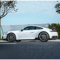 Brabx Style Dry Carbon Fiber Side Skirts Splitter For Porsche 911 Carrera & S 992 992.1 992.2 2019-2028
