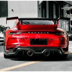 TechArt GTstreet R Style Front Bumper For Porsche 911 Carrera & S & Turbo S 992 992.1 992.2 2019-2028 Partial Visible Dry Carbon Fiber Version