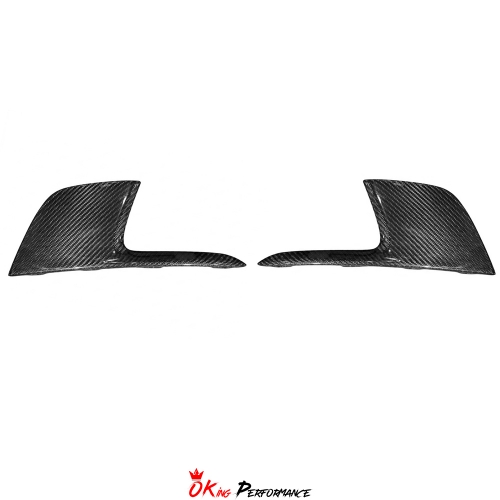 OEM Style Dry Carbon Fiber Rear Bumper Canard Trim For Porsche 911 Carrera S 992 992.1 2019-2023