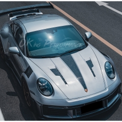 Ghost Style Dry Carbon Fiber Hood Bonnet For Porsche 911 Carrera & S & Turbo S 992 992.1 992.2 2019-2028