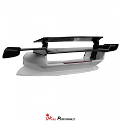 TechArt GTstreet R Style Rear Spoiler Wing & Base Lid & Engine Cover For Porsche 911 Carrera & S 992 992.1 992.2 2019-2028 Partial Visible Dry Carbon Fiber Version