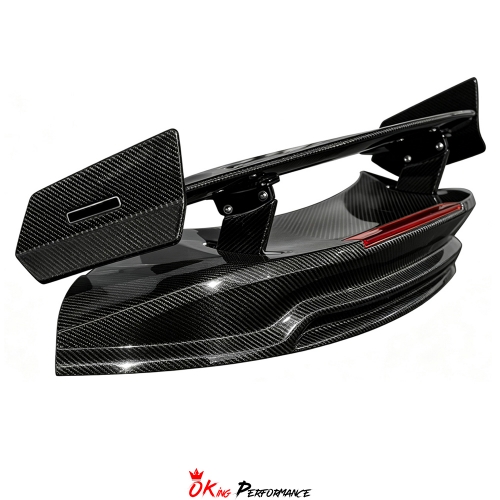 Brabx Style Dry Carbon Fiber Rear Spoiler Wing For Porsche 911 Carrera & S 992 992.1 992.2 2019-2028