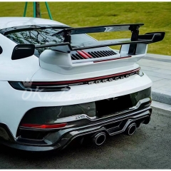 TechArt GTstreet R Style Front Bumper For Porsche 911 Carrera & S & Turbo S 992 992.1 992.2 2019-2028 Partial Visible Dry Carbon Fiber Version