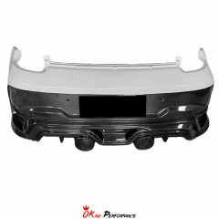 TechArt GTstreet R Style Front Bumper For Porsche 911 Carrera & S & Turbo S 992 992.1 992.2 2019-2028 Partial Visible Dry Carbon Fiber Version