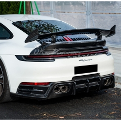 Brabx Style Dry Carbon Fiber Rear Diffuser For Porsche 911 Carrera 992 992.1 2019-2023