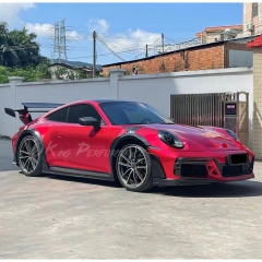 TechArt GTstreet R Style Front Fenders For Porsche 911 Carrera & S & Turbo S 992 992.1 992.2 2019-2028 Partial Visible Dry Carbon Fiber Version