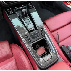 Dry Carbon Fiber Interiors Kits Center Console Cover For Porsche 911 Carrera & S & Turbo S 992 992.1 992.2 2019-2028
