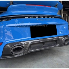 OEM Style Dry Carbon Fiber Rear Diffuser For Porsche 911 Turbo S 992 992.1 2019-2023