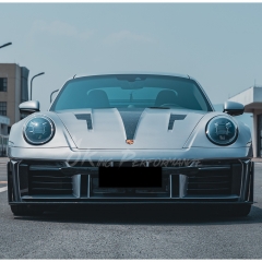 Ghost Style Dry Carbon Fiber Hood Bonnet For Porsche 911 Carrera & S & Turbo S 992 992.1 992.2 2019-2028