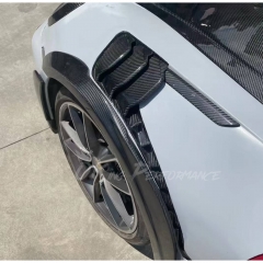TechArt GTstreet R Style Front Fenders For Porsche 911 Carrera & S & Turbo S 992 992.1 992.2 2019-2028 Partial Visible Dry Carbon Fiber Version