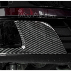 OEM Style Dry Carbon Fiber Rear Bumper Canard Trim For Porsche 911 Carrera S 992 992.1 2019-2023