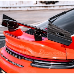Brabx Style Dry Carbon Fiber Rear Spoiler Wing For Porsche 911 Carrera & S 992 992.1 992.2 2019-2028