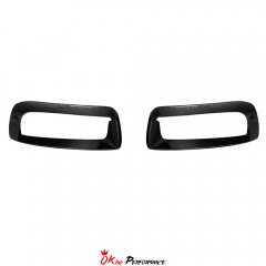 Brabx Style Dry Carbon Fiber Front Bumper Side Vents Trim For Porsche 911 Carrera 992 992.1 2019-2023
