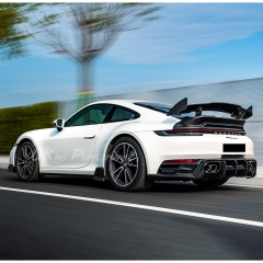 Brabx Style Dry Carbon Fiber Side Skirts Splitter For Porsche 911 Carrera & S 992 992.1 992.2 2019-2028