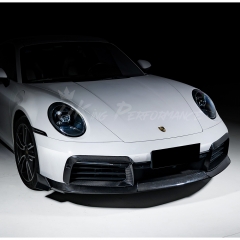 Brabx Style Dry Carbon Fiber Front Lip For Porsche 911 Carrera 992 992.1 2019-2023