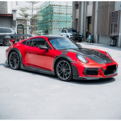 TechArt GTstreet R Style Front Fenders For Porsche 911 Carrera & S & Turbo S 992 992.1 992.2 2019-2028 Partial Visible Dry Carbon Fiber Version