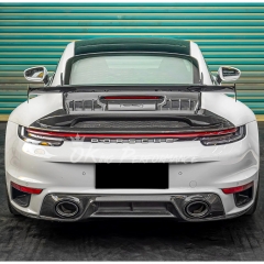 OEM Style Dry Carbon Fiber Rear Diffuser For Porsche 911 Turbo S 992 992.1 2019-2023