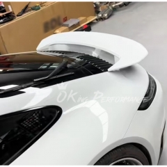 Dakar Style Dry Carbon Fiber Rear Spoiler Wing & Primer Base Lid For Porsche 911 Carrera & S 992 992.1 992.2 2019-2028