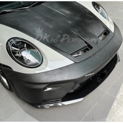 992.2 GT3 Style Front Bumper For Porsche 911 Carrera & S & Turbo S 992 992.1 992.2 2019-2028 Raw Dry Carbon Fiber Version