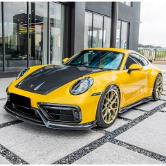 CMST Style Dry Carbon Fiber Front Lip For Porsche 911 Carrera S 992 992.1 2019-2023
