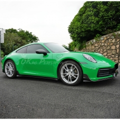OKing Style Dry Carbon Fiber Side Skirt For Porsche 911 Carrera & S 992 992.1 992.2 2019-2028
