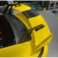992.2 GT3 Style Rear Spoiler & Base Lid & Engine Cover For Porsche 911 Carrera & S 992 992.1 992.2 2019-2028 Raw Dry Carbon Fiber Version