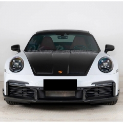 OEM Style Dry Carbon Fiber Front Lip For Porsche 911 Turbo S 992 992.1 2019-2023