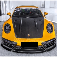 CMST Style Dry Carbon Fiber Hood Bonnet For Porsche 911 Carrera & S & Turbo S 992 992.1 992.2 2019-2028