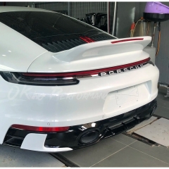 Sport Classic Style Dry Carbon Fiber High Kick Rear Spoiler Wing For Porsche 911 Carrera & S 992 992.1 992.2 2019-2028