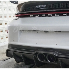 992.2 GT3 Style Rear Bumper For Porsche 911 Carrera & S 992 992.1 2019-2023 Raw Dry Carbon Fiber Version