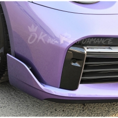 OEM Style Dry Carbon Fiber Front Bumper Trim For Porsche 911 Turbo S 992 992.1 2019-2023